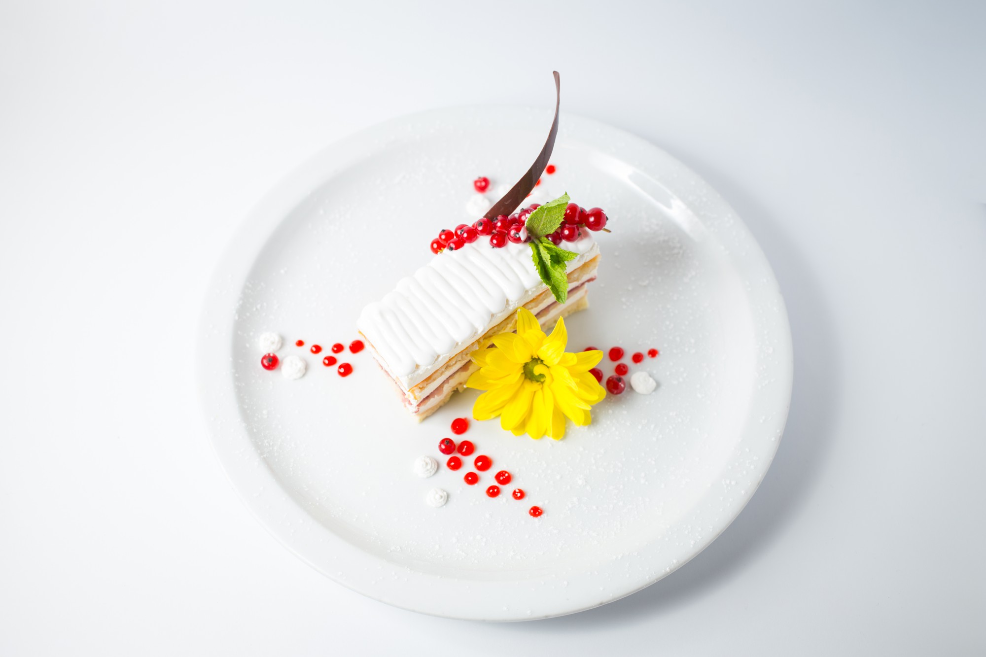 Large shot of plated seasonal dish
